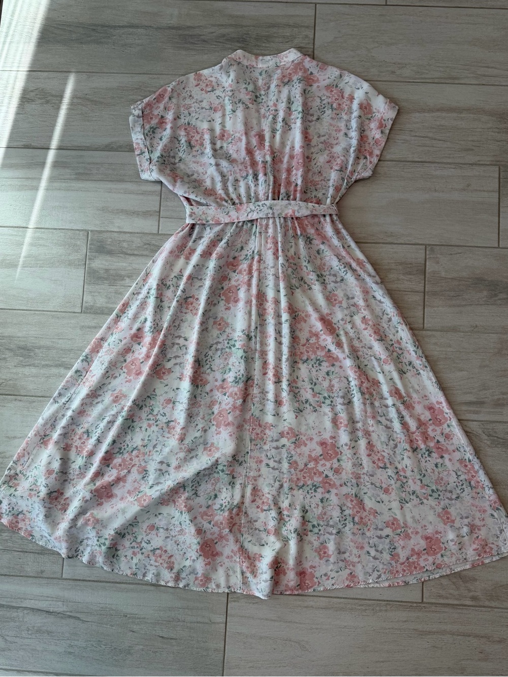 H&M Floral Maxi Dress in Pink and Mint - Picture 3 of 11